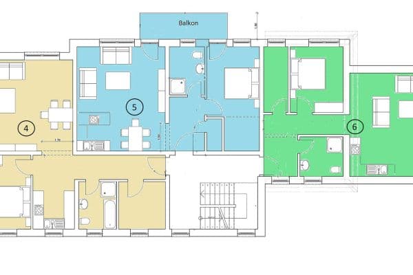 Prenájom bytu 2-izbový 64 m², Bamberger Straße 23, Hirschaid Prenájom bytu 2-izbový 64 m², Bamberger Straße 23, Hirschaid