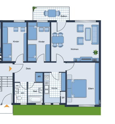 Prenájom bytu 4-izbový 85 m², Rosenauerstraße 46, Coburg Prenájom bytu 4-izbový 85 m², Rosenauerstraße 46, Coburg