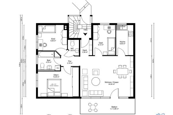 Predaj bytu 4-izbový 76 m², Heilbronn Predaj bytu 4-izbový 76 m², Heilbronn