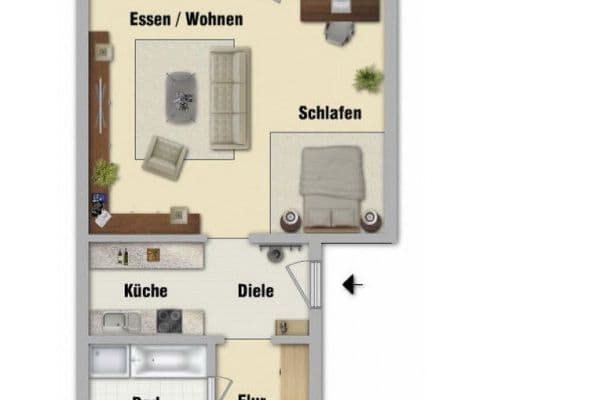 Prenájom bytu 1-izbový 50 m², Haimhausen, Bavorsko Prenájom bytu 1-izbový 50 m², Haimhausen, Bavorsko