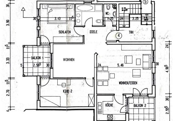 Prenájom bytu 3-izbový 94 m², Inzlingen Prenájom bytu 3-izbový 94 m², Inzlingen