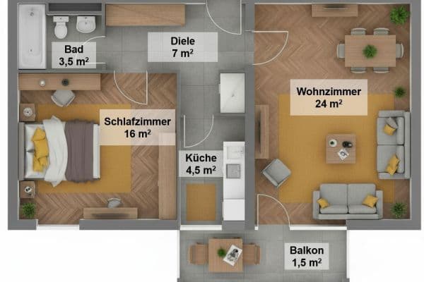 Predaj bytu 2-izbový 56 m², Leonrodstraße 29, München, Bavorsko Predaj bytu 2-izbový 56 m², Leonrodstraße 29, München, Bavorsko