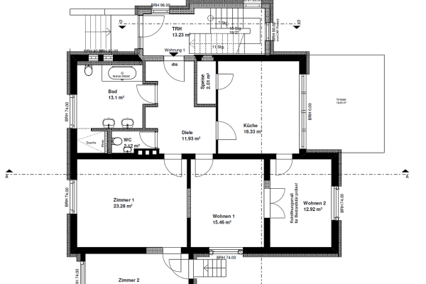 Prenájom bytu 4-izbový 123 m², Falkensee Prenájom bytu 4-izbový 123 m², Falkensee