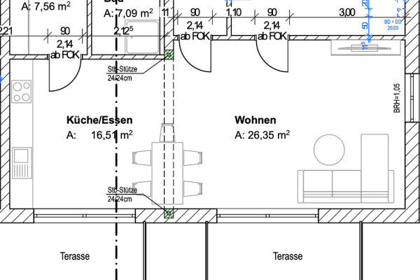 Prenájom bytu 3-izbový 88 m², Haupstraße 39, Unterdietfurt Prenájom bytu 3-izbový 88 m², Haupstraße 39, Unterdietfurt