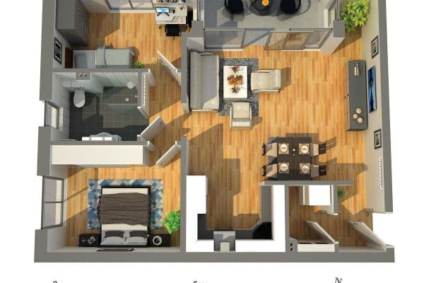 Prenájom bytu 3-izbový 75 m², Paderborn Prenájom bytu 3-izbový 75 m², Paderborn