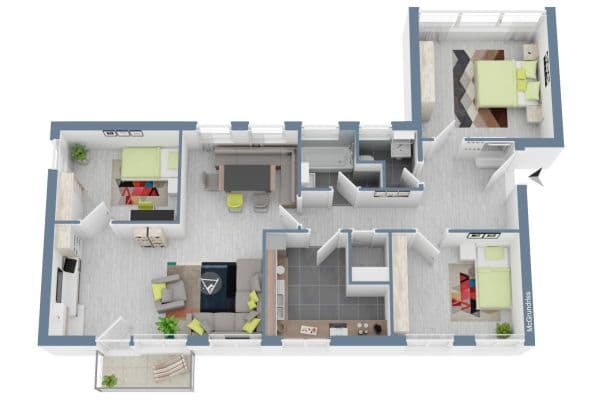 Prenájom bytu 4-izbový 95 m², Römerstraße 43, Worms Prenájom bytu 4-izbový 95 m², Römerstraße 43, Worms