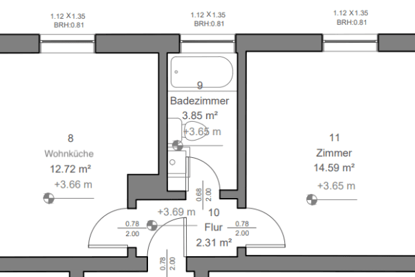 Prenájom bytu 1-izbový 34 m², Schlesierstraße 1, Schwandorf, Bavorsko Prenájom bytu 1-izbový 34 m², Schlesierstraße 1, Schwandorf, Bavorsko