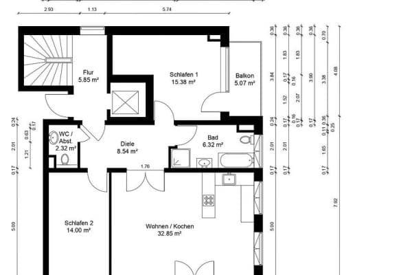 Predaj bytu 3-izbový 87 m², Munich, Bavorsko Predaj bytu 3-izbový 87 m², Munich, Bavorsko