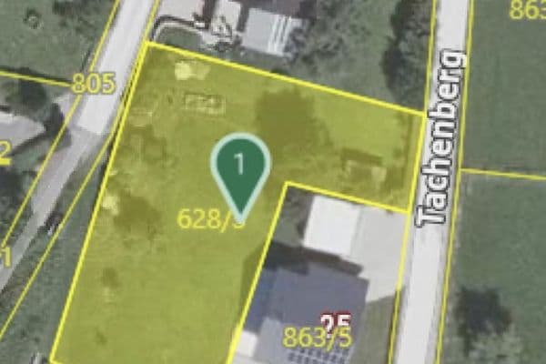 Predaj pozemku 1.123 m², Tachenberg, Aigen, Štajersko Predaj pozemku 1.123 m², Tachenberg, Aigen, Štajersko