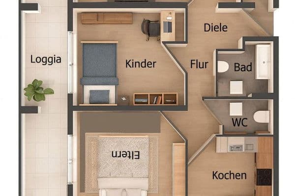 Predaj bytu 3-izbový 78 m², Schauinslandstr., Umkirch Predaj bytu 3-izbový 78 m², Schauinslandstr., Umkirch
