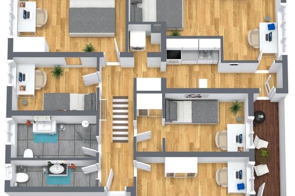 Prenájom bytu 5-izbový 85 m², München, Bavorsko Prenájom bytu 5-izbový 85 m², München, Bavorsko