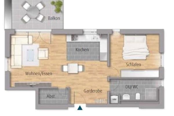 Prenájom bytu 2-izbový 64 m², Winnender Straße 30, Winnenden Prenájom bytu 2-izbový 64 m², Winnender Straße 30, Winnenden