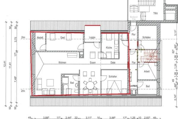Prenájom bytu 3-izbový 108 m², Bad Iburg Prenájom bytu 3-izbový 108 m², Bad Iburg