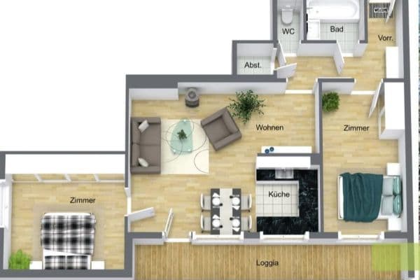 Prenájom bytu 3-izbový 74 m², Wien, Viedeň Prenájom bytu 3-izbový 74 m², Wien, Viedeň
