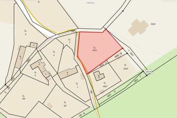 Predaj pozemku 1.657 m², Načešice Predaj pozemku 1.657 m², Načešice