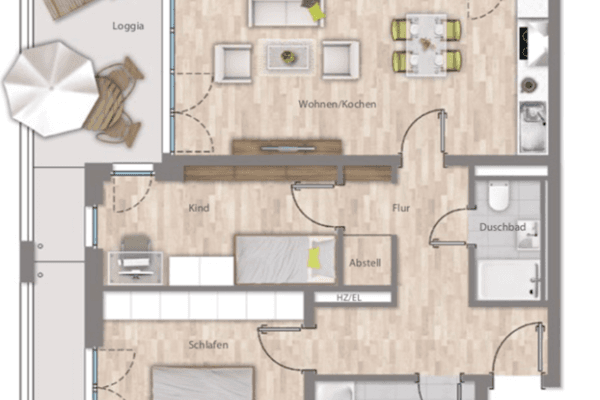 Prenájom bytu 3-izbový 79 m², Gerberau 9, München, Bavorsko Prenájom bytu 3-izbový 79 m², Gerberau 9, München, Bavorsko