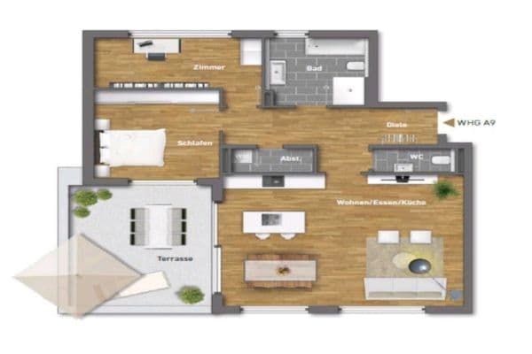 Prenájom bytu 3-izbový 101 m², Sersheim Prenájom bytu 3-izbový 101 m², Sersheim