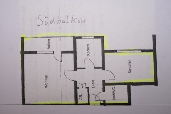 Prenájom bytu 2-izbový 64 m², Körner Grund, Dortmund Prenájom bytu 2-izbový 64 m², Körner Grund, Dortmund
