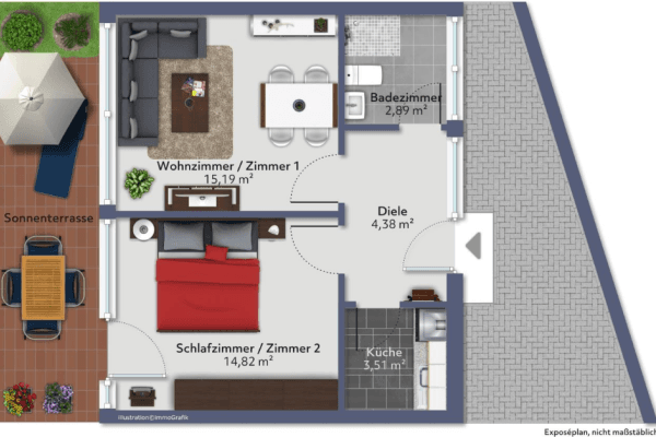 Predaj bytu 2-izbový 48 m², Köln, Severné Porýnie - Westfálsko Predaj bytu 2-izbový 48 m², Köln, Severné Porýnie - Westfálsko