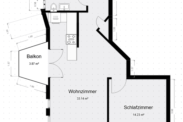 Prenájom bytu 2-izbový 57 m², Gerbersruhstr. 99, Wiesloch Prenájom bytu 2-izbový 57 m², Gerbersruhstr. 99, Wiesloch