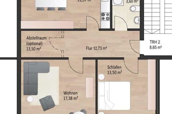 Predaj bytu 3-izbový 59 m², Wuppertal, Severné Porýnie - Westfálsko Predaj bytu 3-izbový 59 m², Wuppertal, Severné Porýnie - Westfálsko