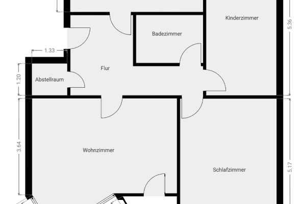 Prenájom bytu 3-izbový 83 m², Bremen, Brémy Prenájom bytu 3-izbový 83 m², Bremen, Brémy