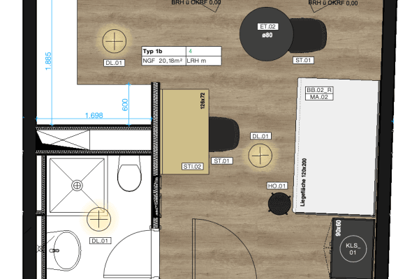 Prenájom bytu 1-izbový 21 m², Rubensstr. 54, Berlin - Schöneberg, Berlín Prenájom bytu 1-izbový 21 m², Rubensstr. 54, Berlin - Schöneberg, Berlín