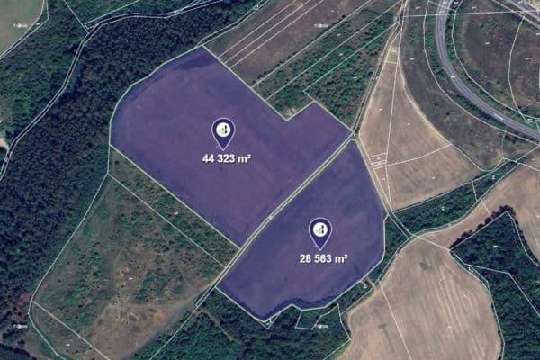 Predaj pozemku 72.886 m², Predaj pozemku 72.886 m²,