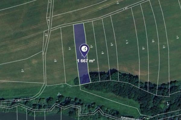 Predaj pozemku 1.667 m², Kelč Predaj pozemku 1.667 m², Kelč