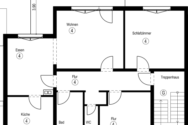 Prenájom bytu 4-izbový 105 m², Baden-Baden Prenájom bytu 4-izbový 105 m², Baden-Baden