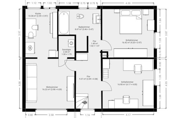 Predaj bytu 3-izbový 75 m², Dorsten Predaj bytu 3-izbový 75 m², Dorsten