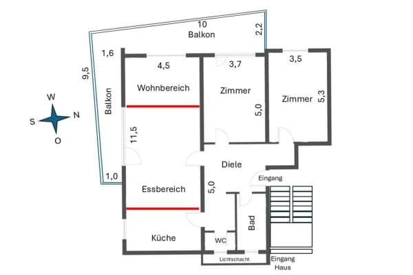 Predaj bytu 3-izbový 116 m², Waldenbuch Predaj bytu 3-izbový 116 m², Waldenbuch