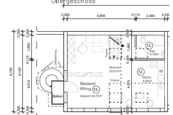 Prenájom bytu 2-izbový 71 m², Neustadter Str. 73, Mutterstadt Prenájom bytu 2-izbový 71 m², Neustadter Str. 73, Mutterstadt