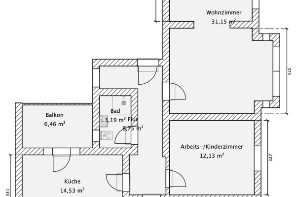 Prenájom bytu 3-izbový 89 m², Dohne 14, Mülheim an der Ruhr Prenájom bytu 3-izbový 89 m², Dohne 14, Mülheim an der Ruhr