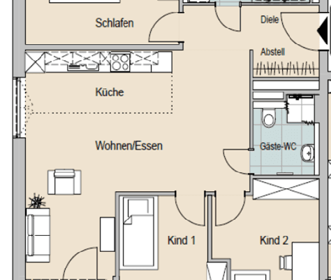 Prenájom bytu 4-izbový 98 m², Alte Werftstraße 1, Königs Wusterhausen Prenájom bytu 4-izbový 98 m², Alte Werftstraße 1, Königs Wusterhausen