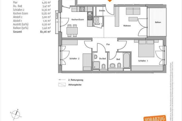 Predaj bytu 3-izbový 83 m², Regattastr. 35, Berlin, Berlín Predaj bytu 3-izbový 83 m², Regattastr. 35, Berlin, Berlín