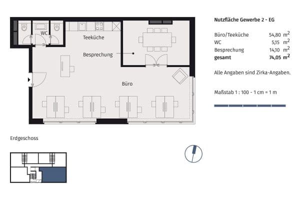 Prenájom kancelárie 75 m², Richard-Tauber-Straße 3, München, Bavorsko Prenájom kancelárie 75 m², Richard-Tauber-Straße 3, München, Bavorsko