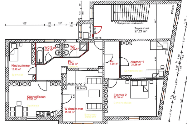 Prenájom bytu 4-izbový 140 m², Wilhelm-Stolle-Platz 1, Zwickau, Sasko Prenájom bytu 4-izbový 140 m², Wilhelm-Stolle-Platz 1, Zwickau, Sasko