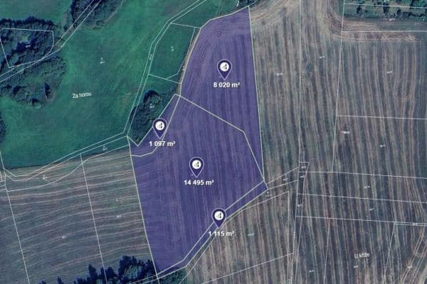 Predaj pozemku 24.727 m², Životice Predaj pozemku 24.727 m², Životice
