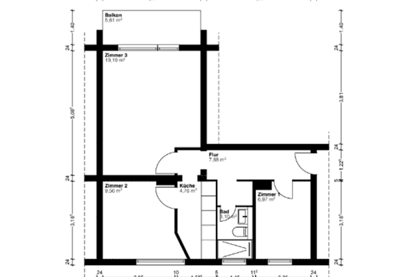 Predaj bytu 3-izbový 55 m², Mainz Predaj bytu 3-izbový 55 m², Mainz