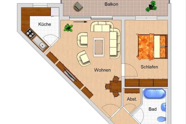 Prenájom bytu 2-izbový 64 m², An der Windmühle 77, Leipzig Prenájom bytu 2-izbový 64 m², An der Windmühle 77, Leipzig