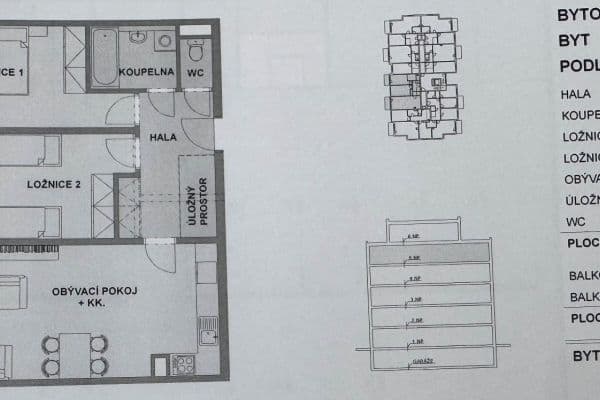Prenájom bytu 3-izbový 75 m², Marie Podvalové, Praha Prenájom bytu 3-izbový 75 m², Marie Podvalové, Praha