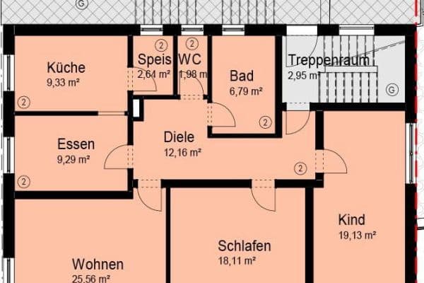 Predaj bytu 4-izbový 111 m², Burgauer Straße 18, Krumbach Predaj bytu 4-izbový 111 m², Burgauer Straße 18, Krumbach