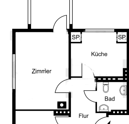 Prenájom bytu 3-izbový 65 m², Bornstraße, Bremen, Brémy Prenájom bytu 3-izbový 65 m², Bornstraße, Bremen, Brémy