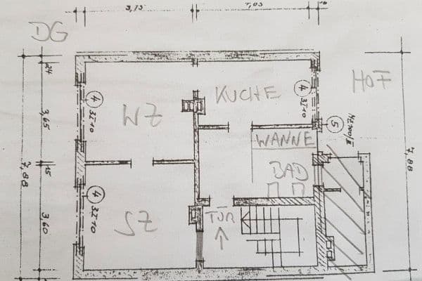Prenájom bytu 2-izbový 49 m², Moerserstr.298, Duisburg Prenájom bytu 2-izbový 49 m², Moerserstr.298, Duisburg