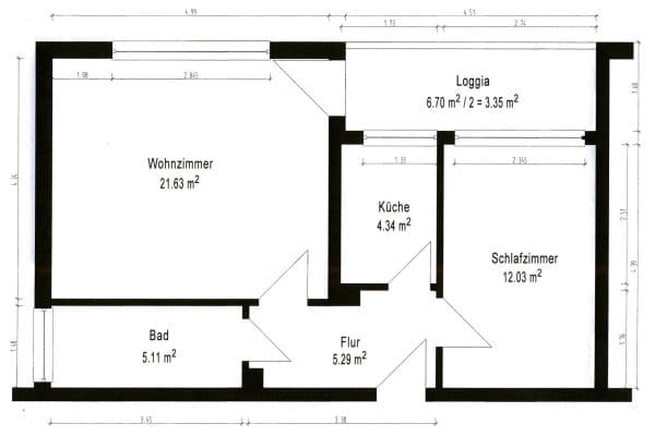 Predaj bytu 2-izbový 52 m², Hannover, Dolné Sasko Predaj bytu 2-izbový 52 m², Hannover, Dolné Sasko