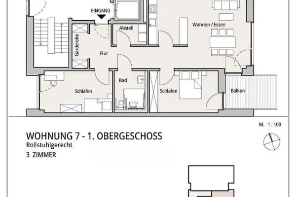 Prenájom bytu 3-izbový 87 m², Seeblick 6a, Ibbenbüren Prenájom bytu 3-izbový 87 m², Seeblick 6a, Ibbenbüren