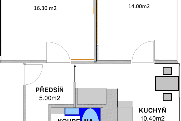 Prenájom bytu 2-izbový 51 m², Spojovací, Brno Prenájom bytu 2-izbový 51 m², Spojovací, Brno