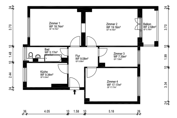 Predaj bytu 3-izbový 91 m², Berlin, Berlín Predaj bytu 3-izbový 91 m², Berlin, Berlín