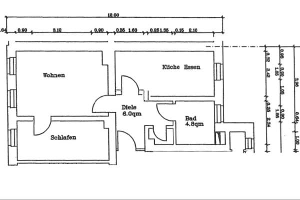 Prenájom bytu 2-izbový 53 m², Stadtlerstraße 15, Chemnitz Prenájom bytu 2-izbový 53 m², Stadtlerstraße 15, Chemnitz